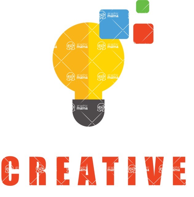 Business Logo Templates - vector graphics in a pack from GraphicMama - Bright Company Logo Design with Light Bulb